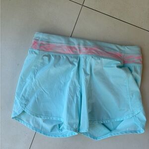 Women's Light Blue Athletic Shorts